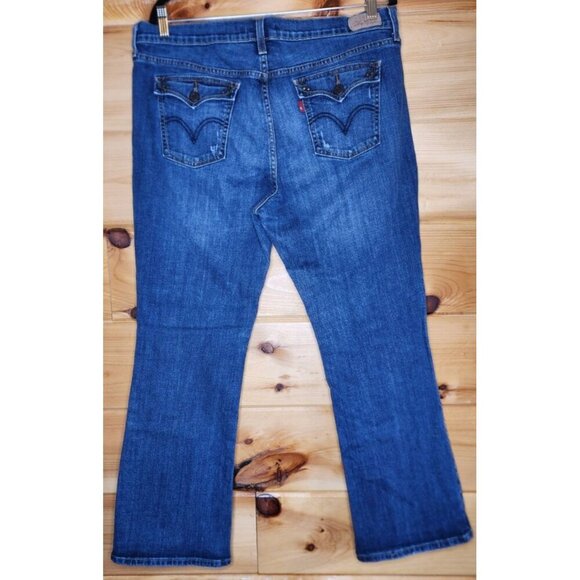 Levi Strauss And Co 515 Womens Boot Cut Blue Denim Jeans Size 16 - Picture 9 of 16